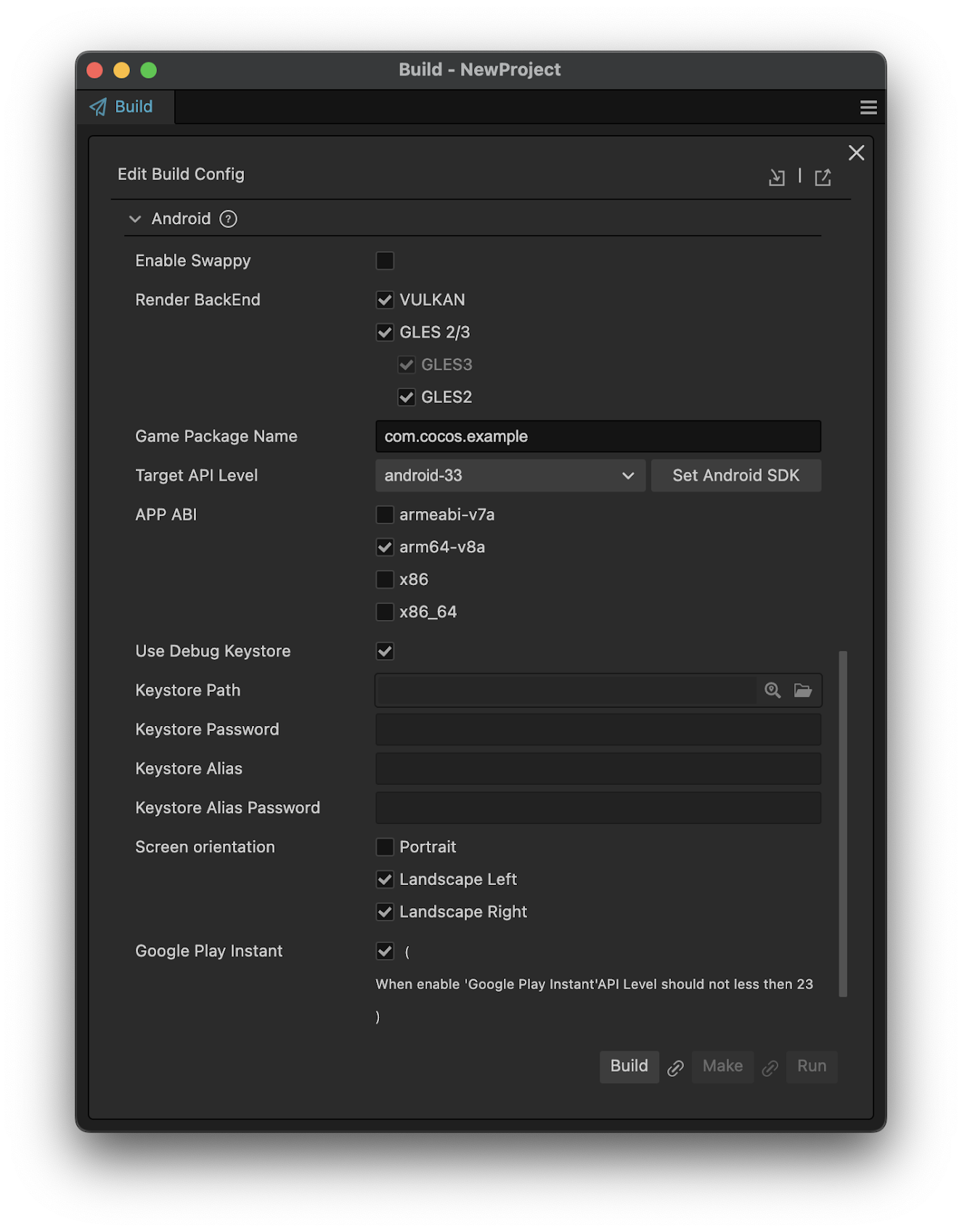 cocos creator build
panel