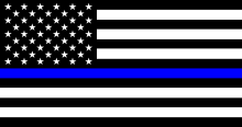 Thin Blue Line Flag (United States)