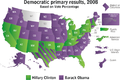 Results of the Democratic Presidential Primaries 2008, state level