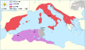 Western Mediterranean territory, 150 BC