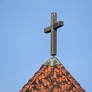 Kirchenkreuz der Friedhofskappele im Leipziger Ostfriedhof.jpg