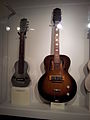 Gibson prototype Aluminum Lap Steel Guitar (1935) & Rickenbacker Electric Spanish Guitar (1930s), Museum of Making Music