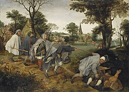 相異於: Parable of the Blind by the school of Pieter Brueghel the Elder 