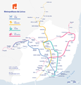 metro network map without suburban railway lines