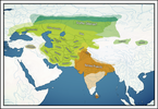 Map of Attested and Hypothetical Old Indo-Iranian Dialects Without Key