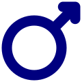 Mars symbol (heavy blue).svg