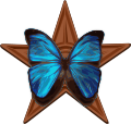 Blue Butterfly Barnstar.svg (vector version)