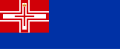 War Ensign of the Kingdom of Sardinia (1816-1848) aspect ratio 31:76