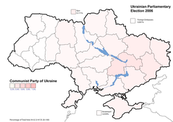 Communist Party of Ukraine results (3.66%)