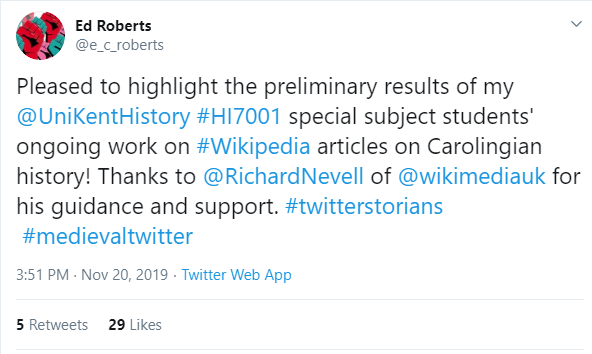 University of Kent Carolingians tweet.png