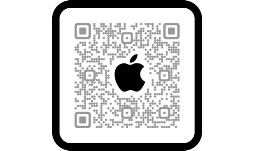 امسح رمز QR للتسوق في تطبيق Apple Store.