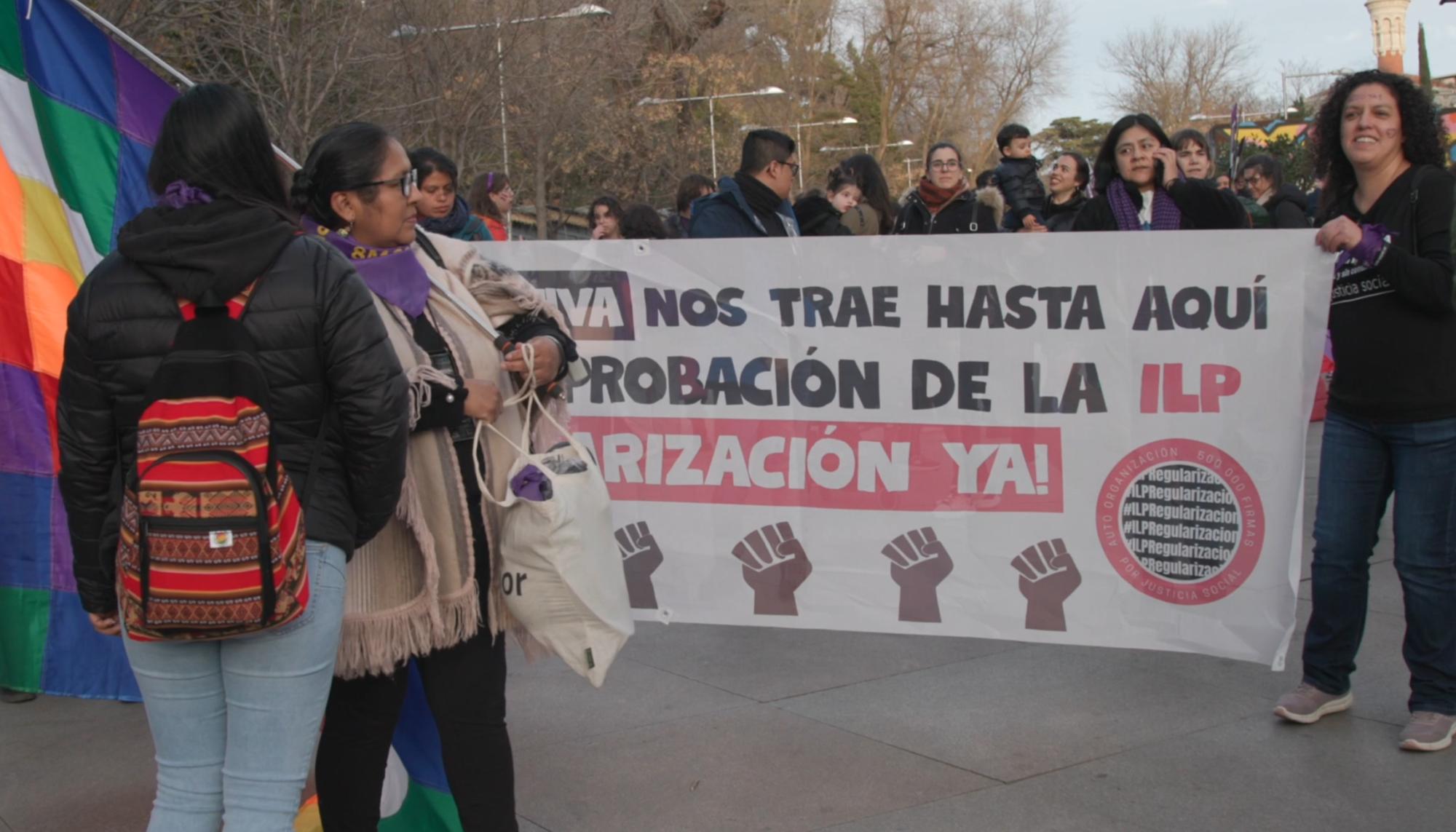 Colectivo Regularización Ya en el 8M de Madrid