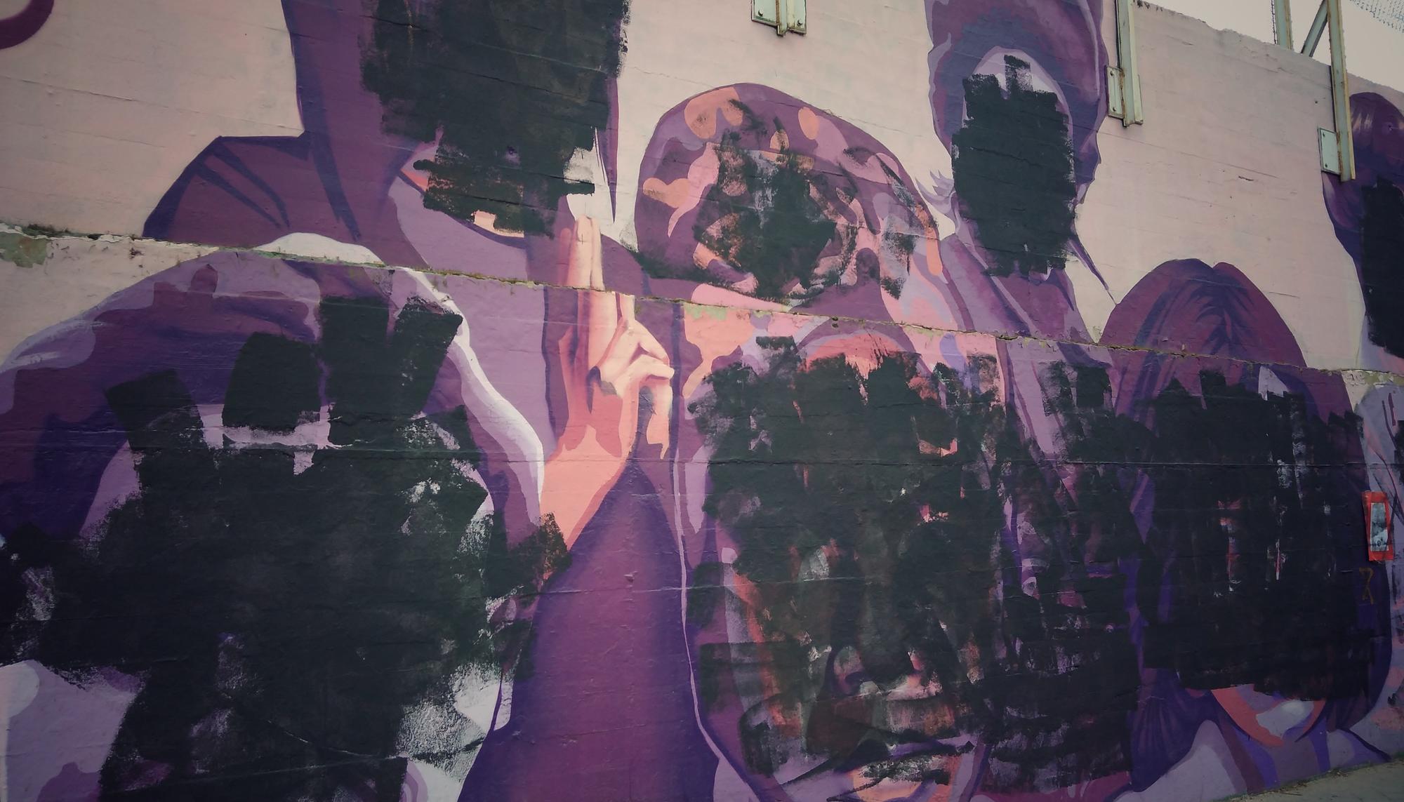 Mural Feminista Vandalizado 1