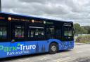 One of the existing buses at Tregurra site in Truro (Pic: Lee Trewhela / LDRS)