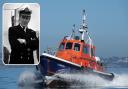 The LK Mitchell pilot boat was named in honolur of Captain Laurence Kerr Mitchell (inset)