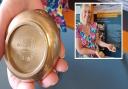 Charlotte Lilley has donated two bronze ashtrays from HMS Warspite to Penlee Lifeboat Station