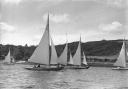 Sunbeams racing off Trefusis in 1939.  David Barnicoat Collection