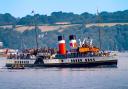 The world’s last seagoing paddle steamer Waverley in Falmouth on Friday