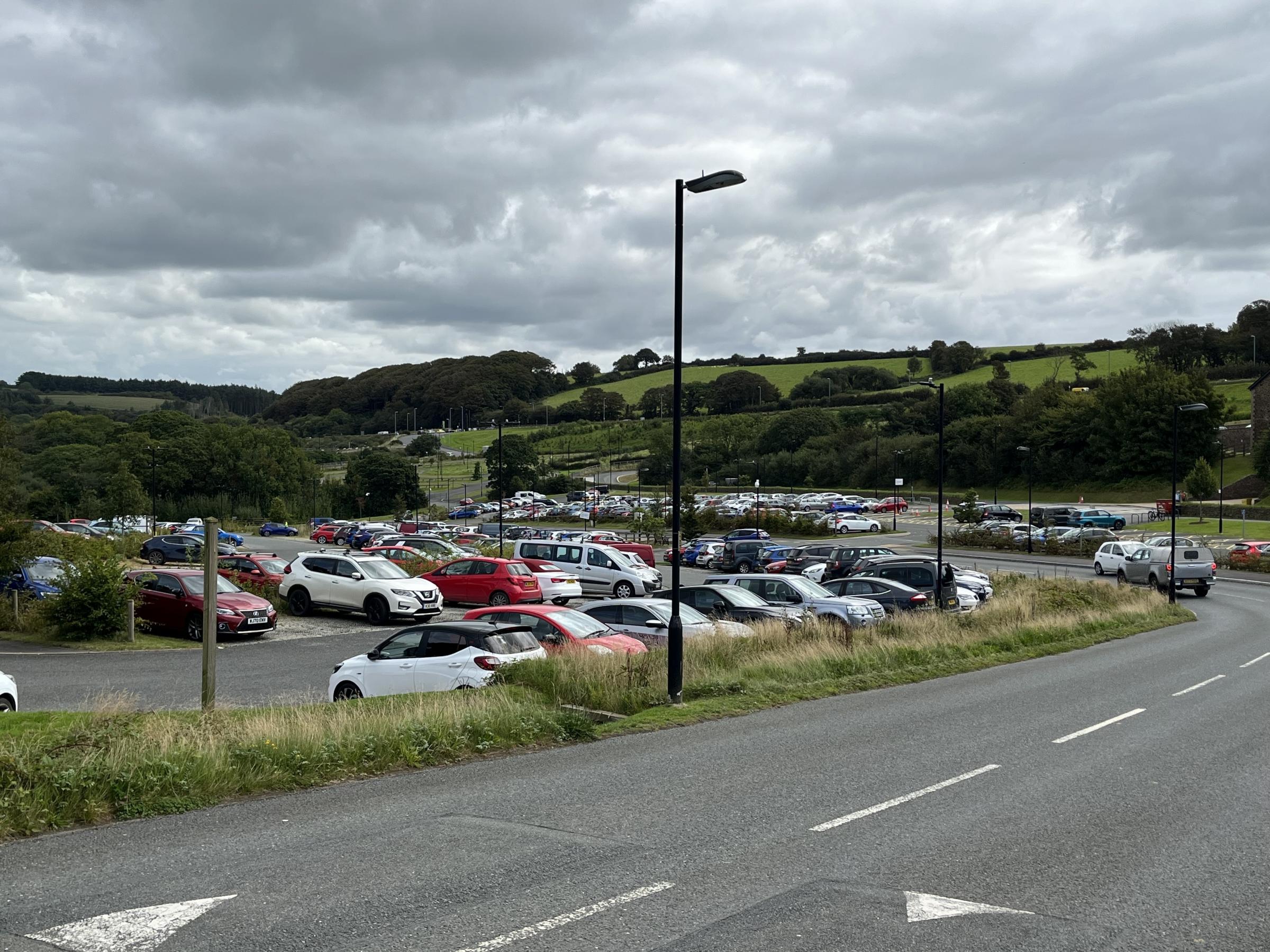 Part of the park and ride site at Tregurra, Truro (Pic: Lee Trewhela / LDRS)