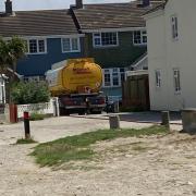 An oil delivery in the Chynance area of Portreath which was said to be hampered by the presence of bollards