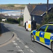 The steep hill above Polzeath beach in Cornwall takes one visitor by surprise