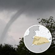 A tornado warning has been issued for Cornwall