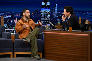 Mike Shinoda during an interview on The Tonight Show Starring Jimmy Fallon Episode 2022