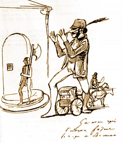 BALZAC dessin représantant Gavarni bourreau.jpg