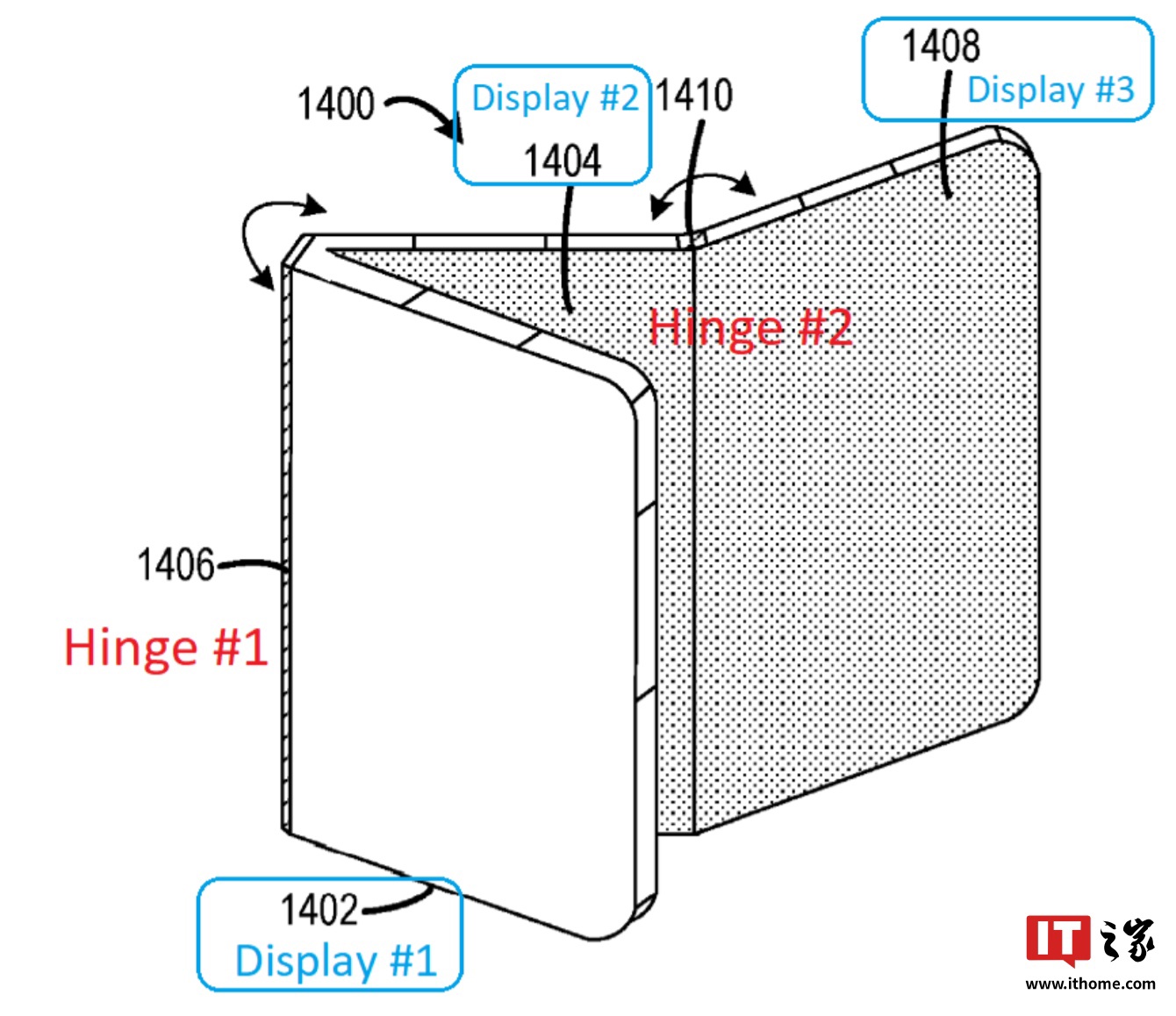 微软三折叠手机专利通过申请，或��? Surface Phone 铺路