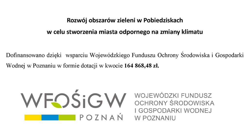 rozwój obszarów zielenii baner