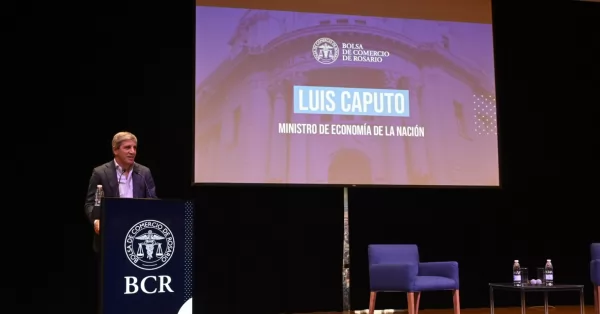 Caputo en Rosario sobre las retenciones: “Están en el top 1 de esos impuestos terribles que hay que sacar”