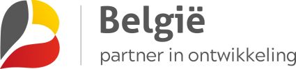 A logo of an abstract b representing Belgium partner of development