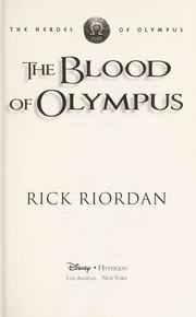 Cover of edition bloodofolympus00rick