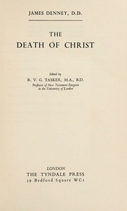 Cover of edition deathofchrist0000denn