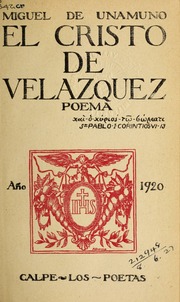 Cover of edition elcristodevelazq00unam