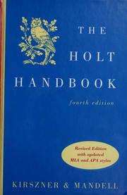 Cover of edition holthandbook00laur