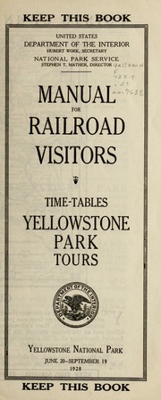 Cover of edition manualforrail1928763unit