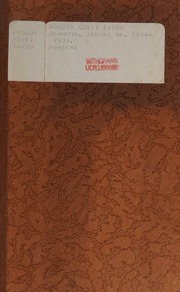 Cover of edition poesias0000unam