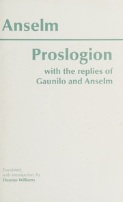 Cover of edition proslogionwithre0000anse