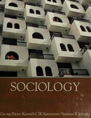 Cover of edition sociologyexperie0000ritz