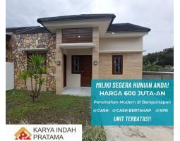 Dijual Rumah Tipe 45 Baru 2KT 1KM Strategis Dekat Gedong Kuning di Berbah Bantul - Jogja