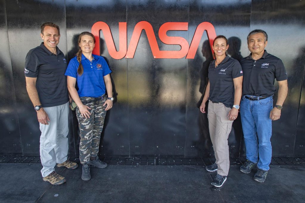 NASA's SpaceX Crew-5 astronauts at Launch Complex 39A