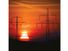 electric power. High-voltage transmission lines carrying electricity. Sunset and electric power lines. Energy, sundown, power supply