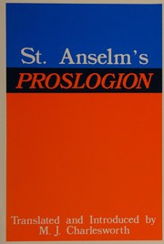 Cover of: St. Anselm's Proslogion with A reply on behalf of the fool