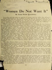 Cover of: Women do not want it