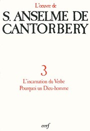 Cover of: Lettre sur l'incarnation du Verbe ; Pourquoi un Dieu-homme