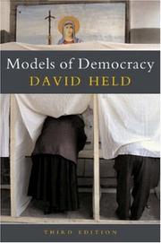 Cover of: Models of Democracy