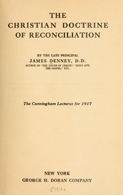 Cover of: The Christian doctrine of reconciliation