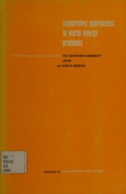 Cover of: Cooperative approaches to world energy problems