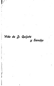 Cover of: Vida de D. Quijote y Sancho: Según Miguel de Cervantes Saavedra